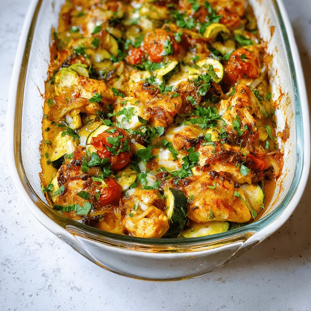 Best Mediterranean Chicken Zucchini Bake You’ll Ever Make with Turkey Bacon