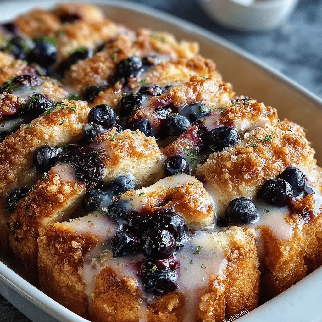 Blueberry Lemon Pull-Apart Bread: A Juicy Twist on Comfort Food