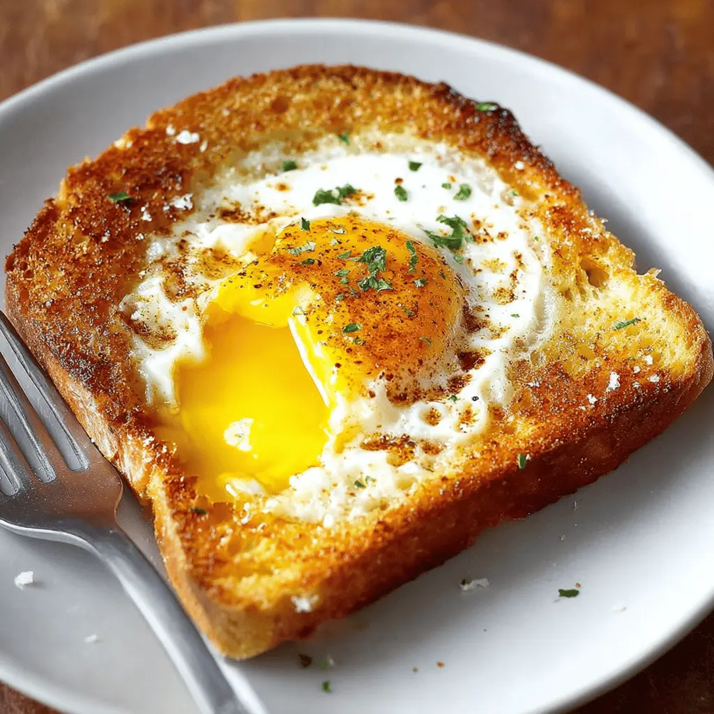 Egg in a Hole: Easy Recipe with Turkey Bacon and Chicken Ham