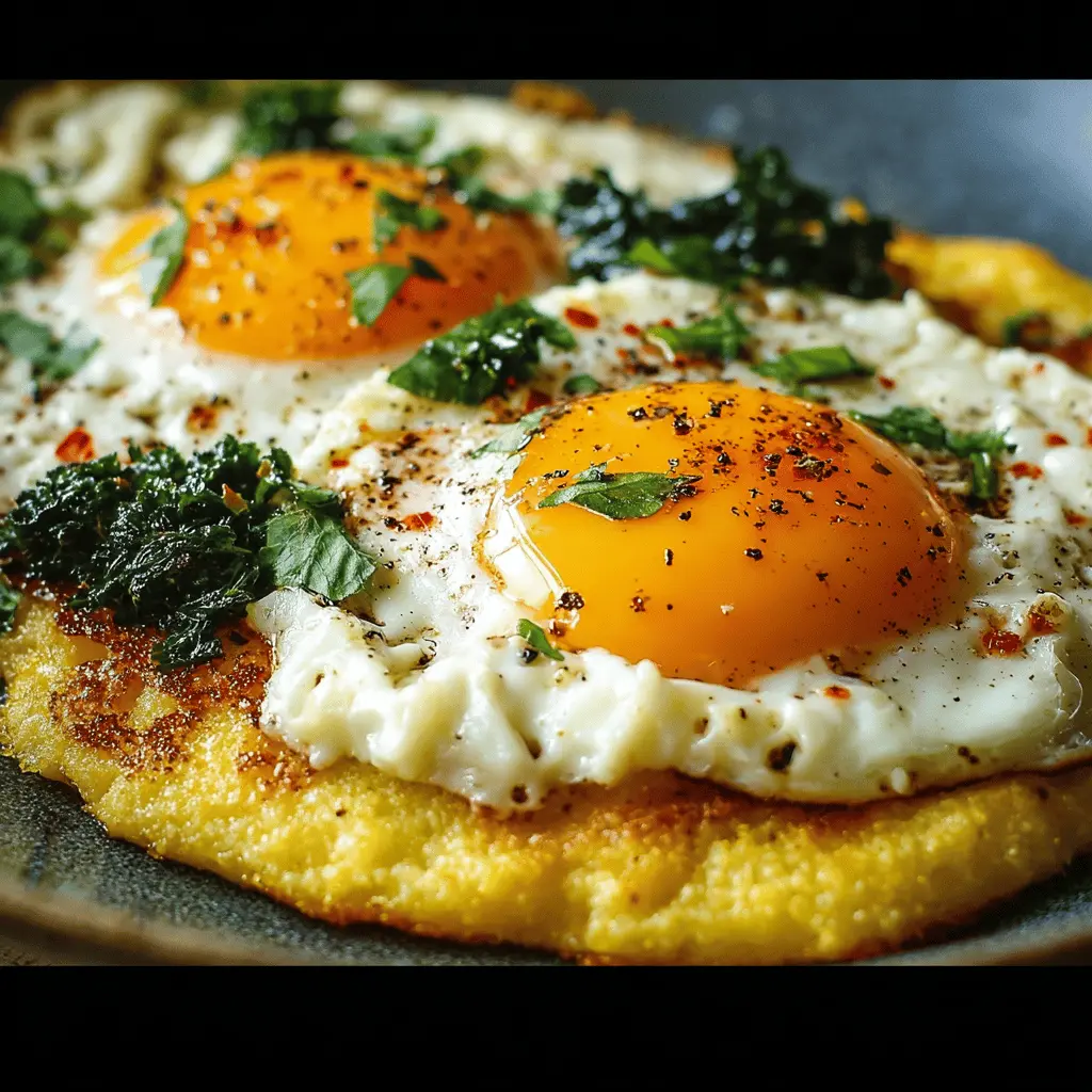 Frico Polenta Eggs: The Best Comfort Food with Turkey Bacon
