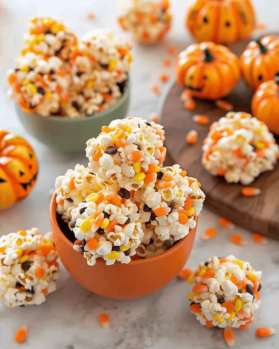 Halloween Popcorn Balls – Sweet, Sticky & Spooktacularly Fun