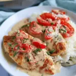 Mozzarella Chicken in Basil Cream Sauce – A Family Favorite