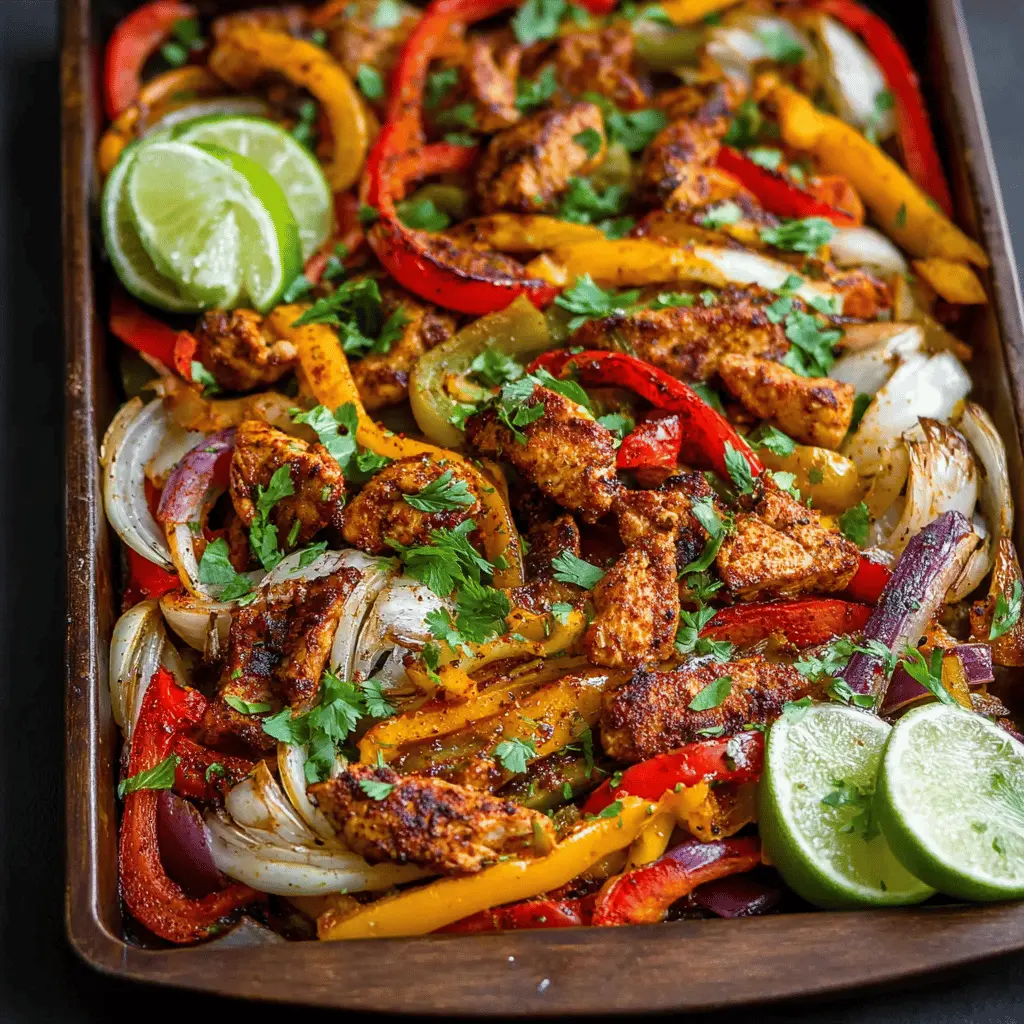 Sheet Pan Chicken Fajitas: Easy, Flavor-Packed Family Dinner