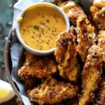Baked Spicy Ranch Chicken Fingers with Honey Mustard