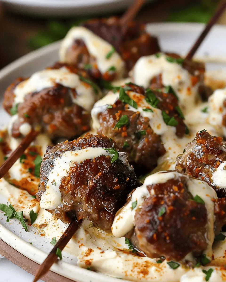 Beef Bites with Parmesan Cream: Easy Indulgence for Dinner Bliss