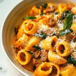 Creamy Pumpkin Pasta with Italian Sausage