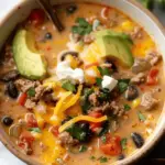 Creamy Taco Soup (with Ground Beef)