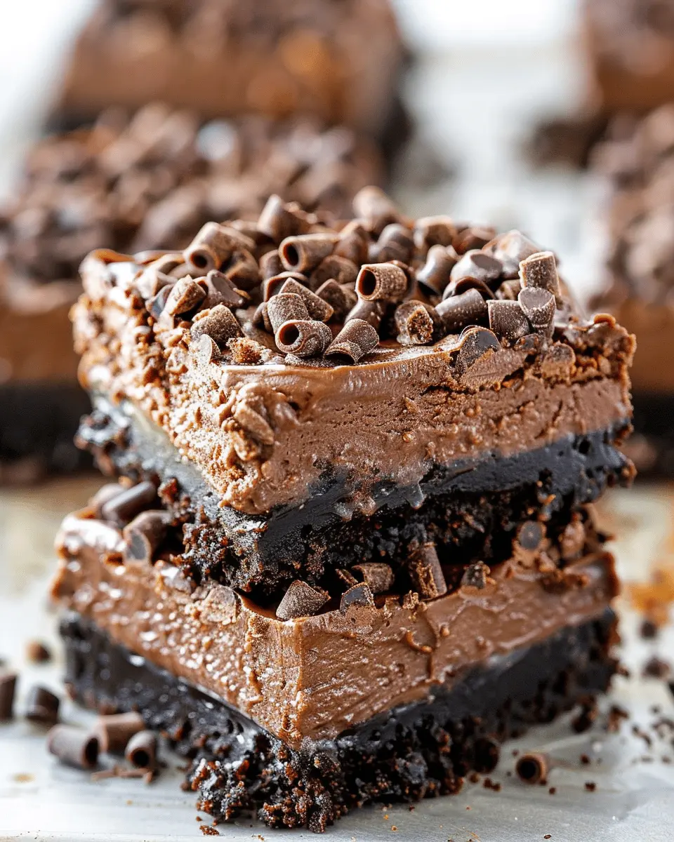 Death by Chocolate Cheesecake Bars: Indulgent & Irresistible Treats