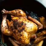 Easy Cast Iron Whole Roasted Chicken