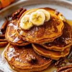 Fluffy pumpkin spice pancakes
