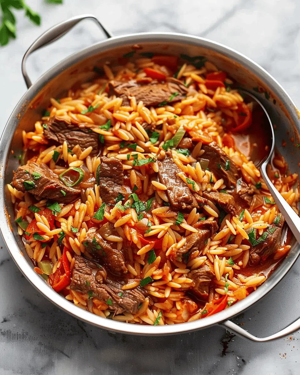 Greek Beef Orzo Pasta: A Quick and Delicious Weeknight Dinner