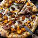 Roasted Butternut Squash Prosciutto Pizza with Caramelized Onions