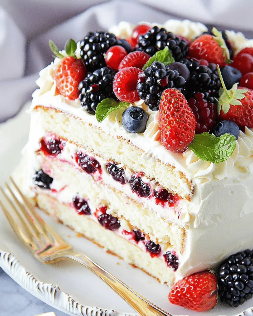 Easy Berry Chantilly Cake: Indulge in Creamy Frosting Bliss
