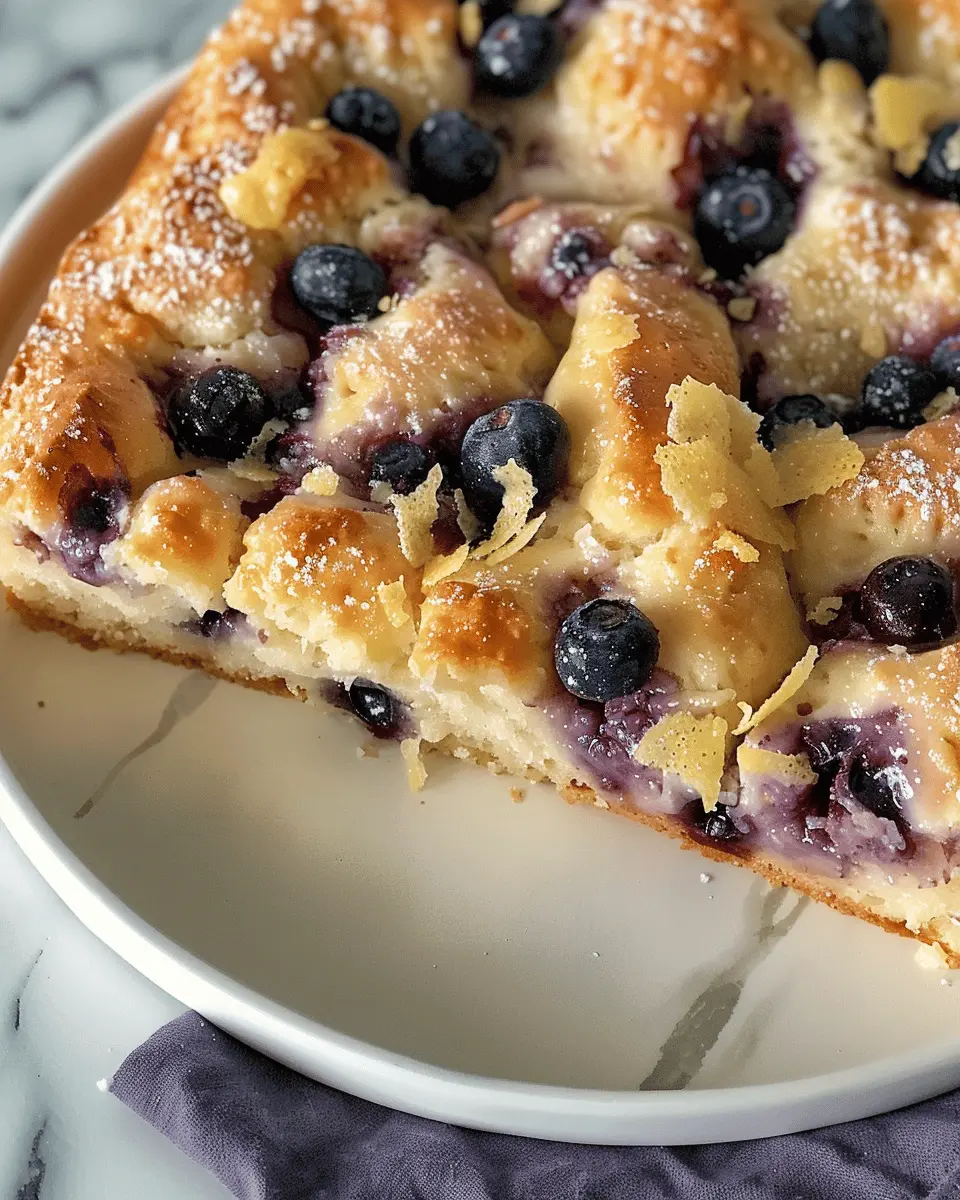 Lemon and Blueberry Focaccia: The Best Homemade Delight