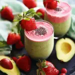 strawberry avocado smoothie