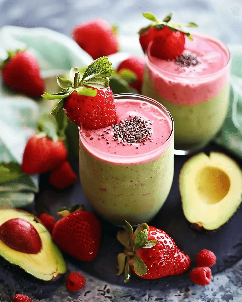 Strawberry Avocado Smoothie: Easy and Deliciously Creamy Treat