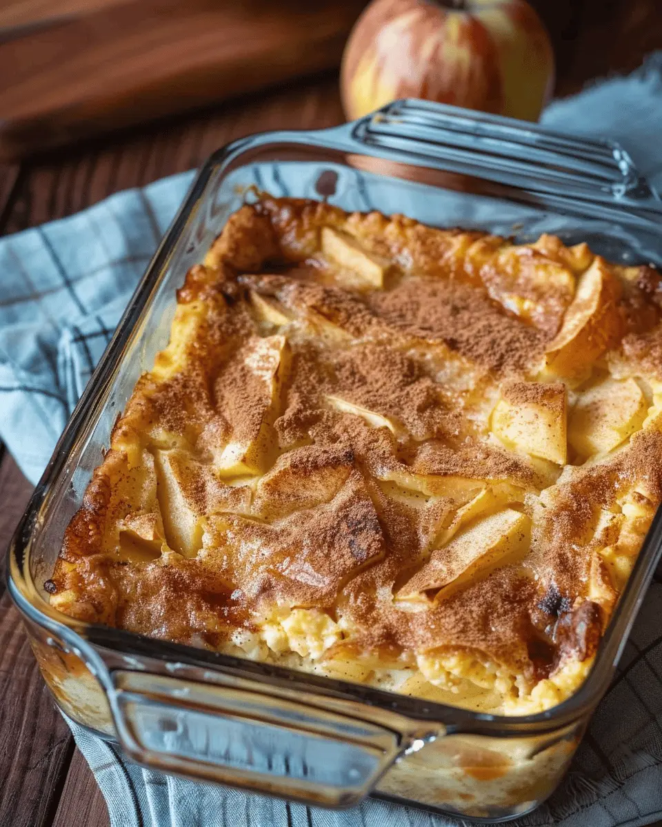 High-Protein Apple Cinnamon Cottage Cheese Bake Delight Recipe
