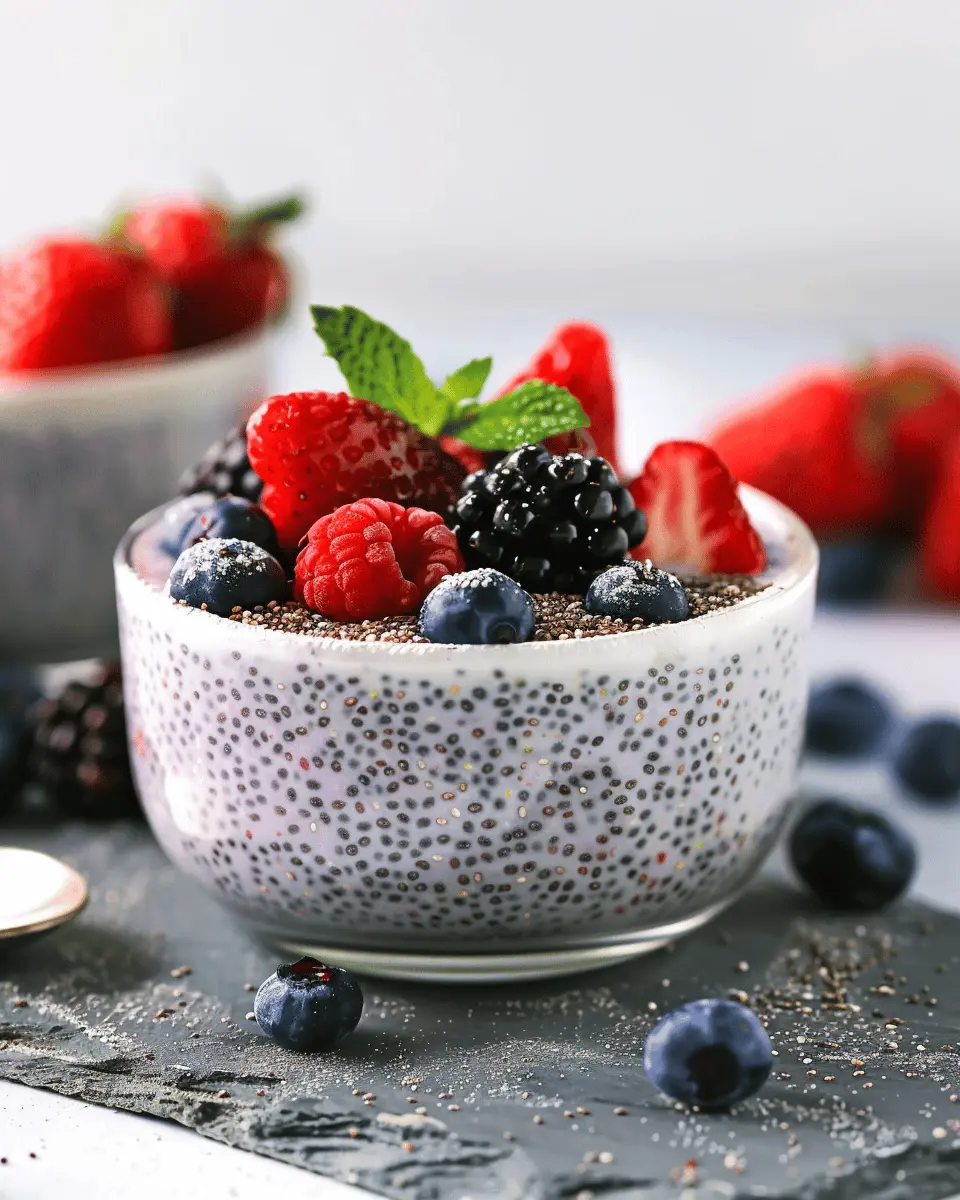 Chia Pudding with Almond Milk: Easy Berry Delight Recipe