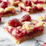 Five Ingredient Raspberry Shortbread Bars