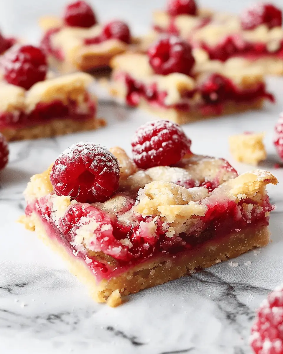 Five Ingredient Raspberry Shortbread Bars: A Simple Delight