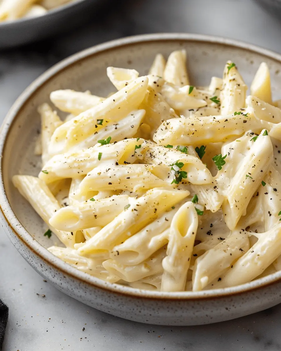 Creamy Penne Pasta with Turkey Bacon for a Cozy Dinner Delight