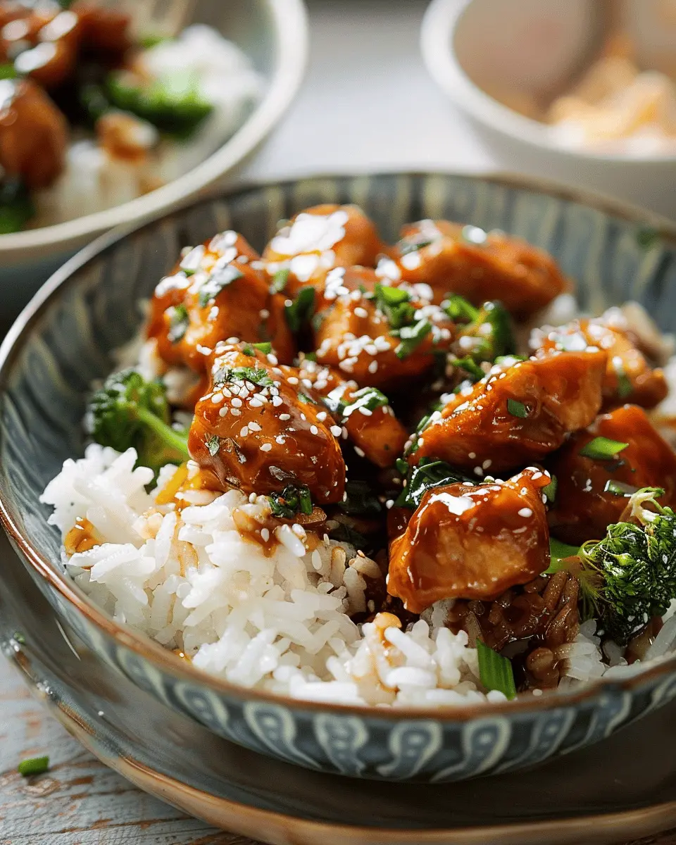 Sticky Chicken Rice Bowls: Easy, Delicious Meal for Any Night