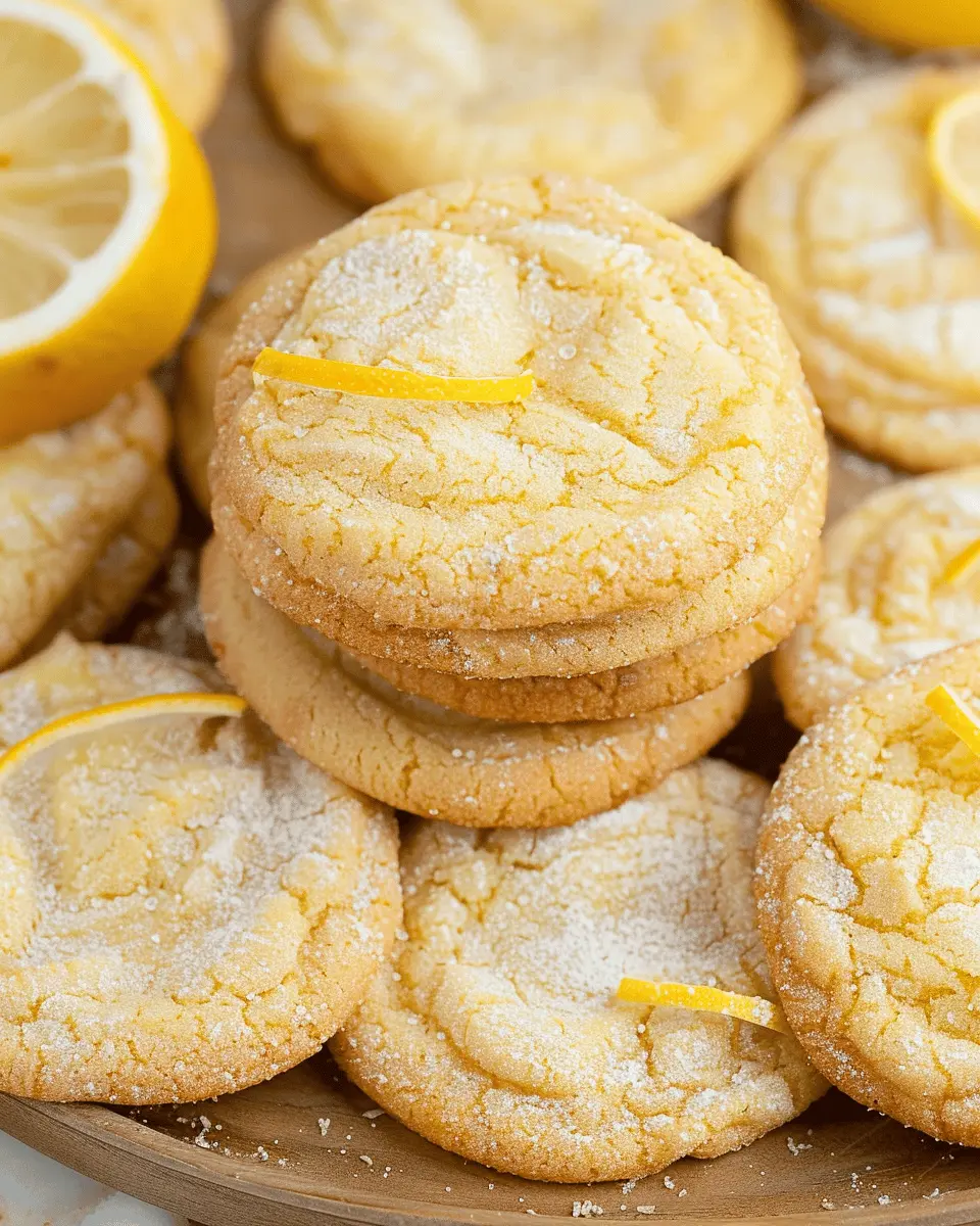 Soft and Chewy Lemon Cookies: The Best Homemade Delight