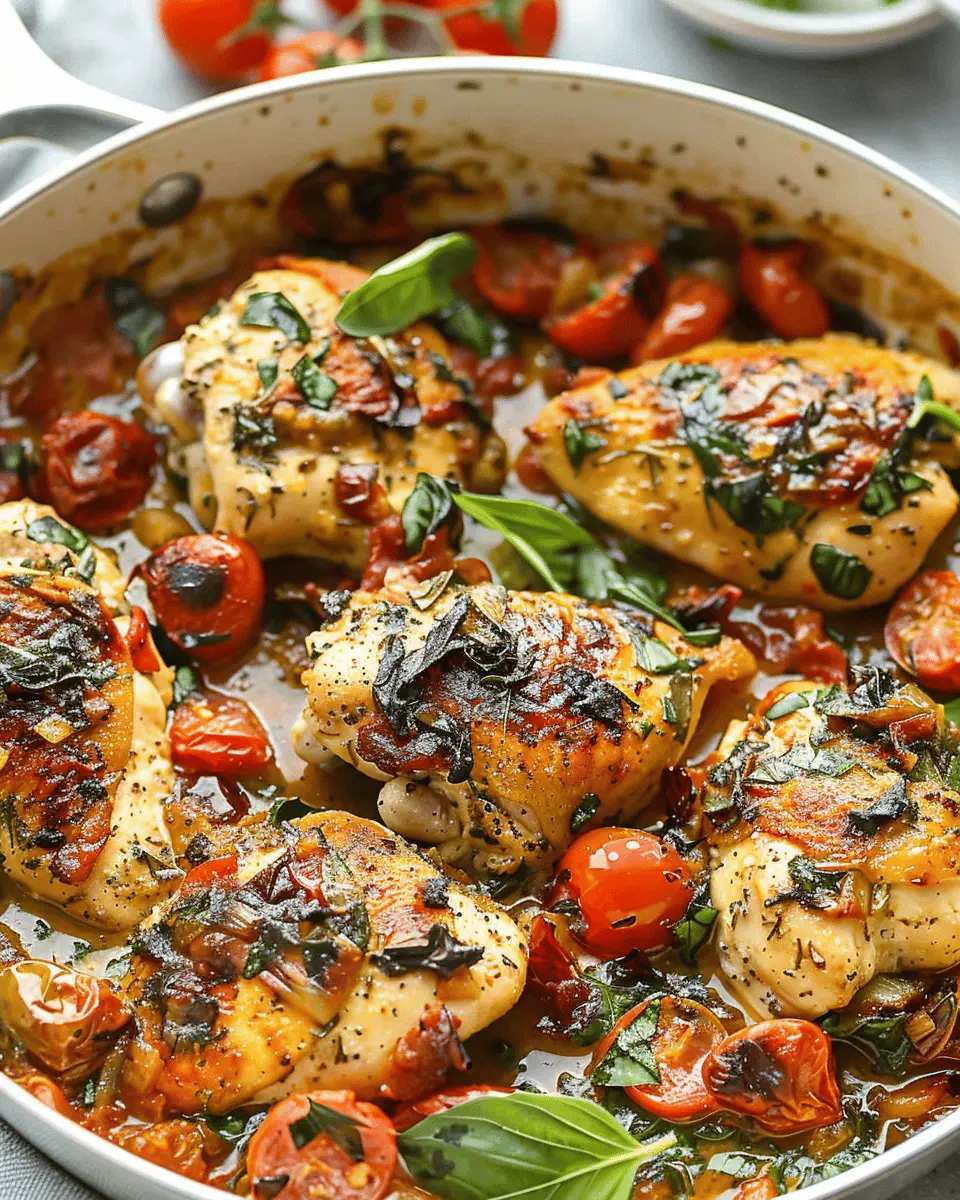 Easy Tuscan Garlic Chicken Skillet: A Juicy Twist on Comfort Food