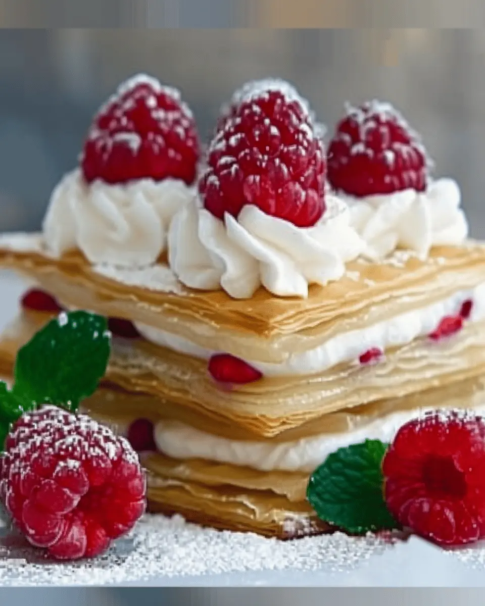 Raspberry Cream Napoleons: Easy Fancy Dessert to Delight You