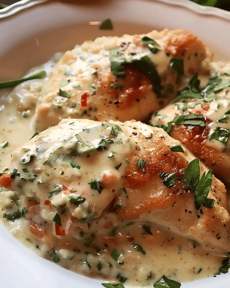 Easy Creamy Tuscan Garlic Chicken with Turkey Bacon Delight