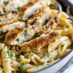 Healthy Garlic Parmesan Chicken Pasta