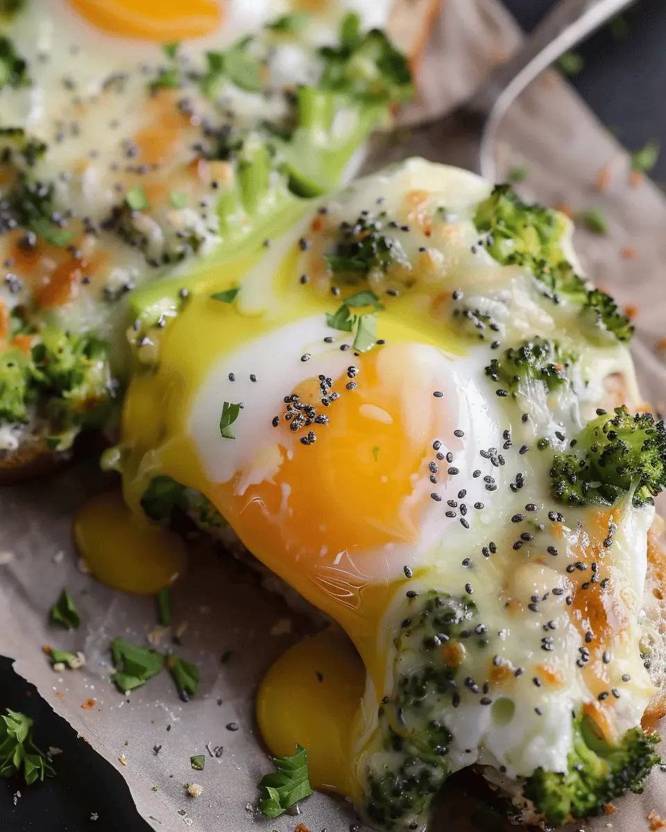 Broccoli Eggs Cheese Delight with Turkey Bacon & Smoothie Melts