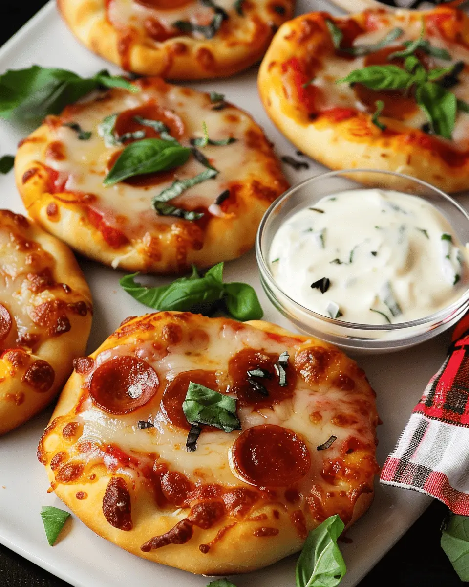 Mini Pizzas: Easy Turkey Bacon and Chicken Ham Delight