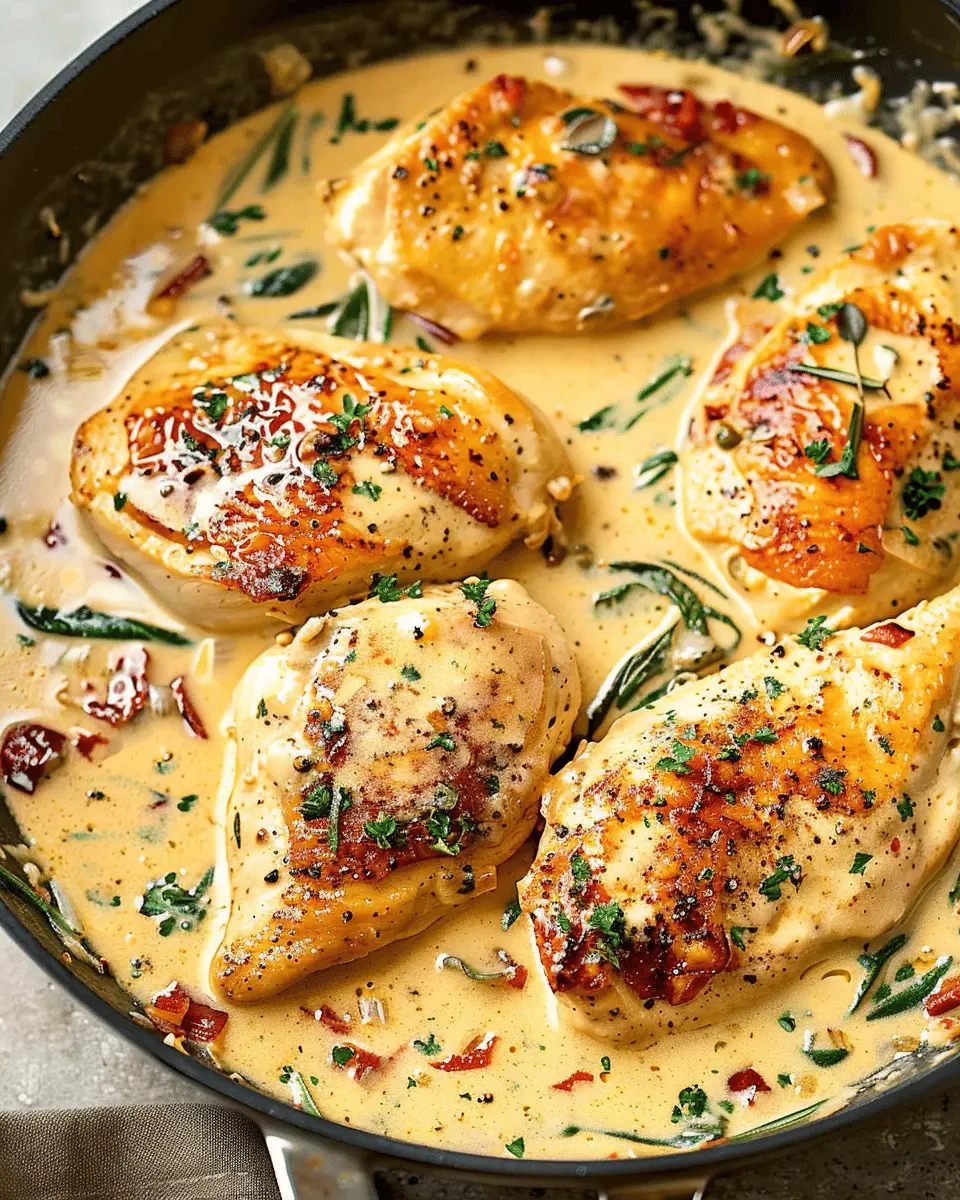 Best Creamy Tuscan Chicken Recipe with Turkey Bacon Delight