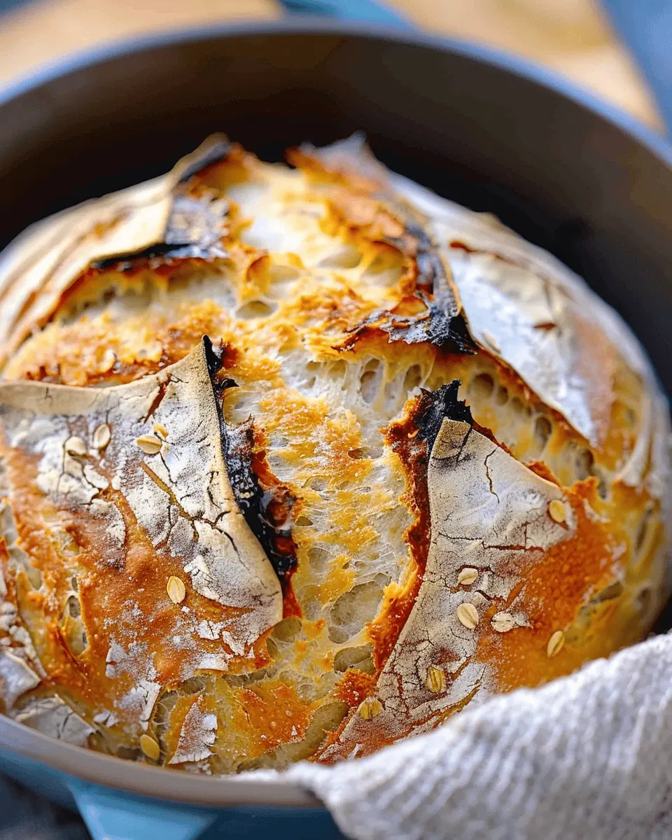 Dutch Oven No Knead Crusty Bread: Easy Recipe for Beginners