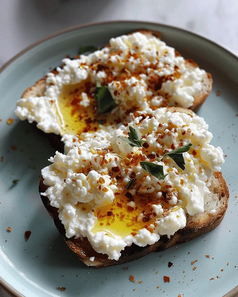 Savory Cottage Cheese Toast with Turkey Bacon and Veggies Delight