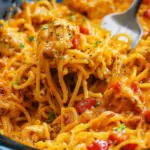 Irresistible Spicy Southern Chicken Spaghetti Casserole