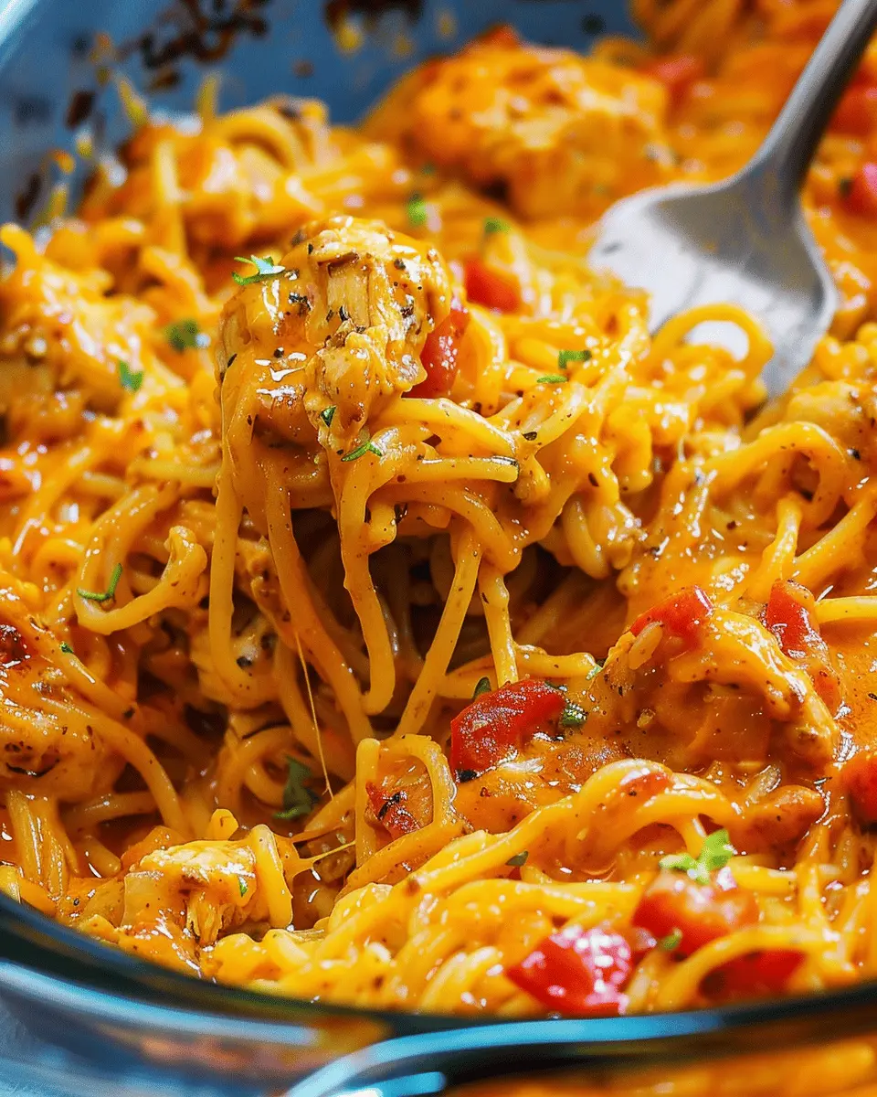 Irresistible Spicy Southern Chicken Spaghetti Casserole Bliss