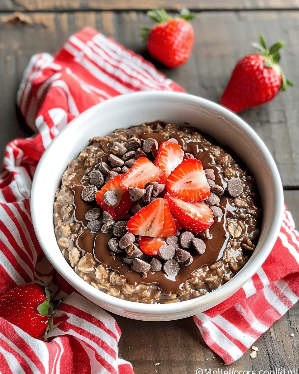 Cocoa Strawberry Oatmeal: The Best Indulgent Breakfast Boost