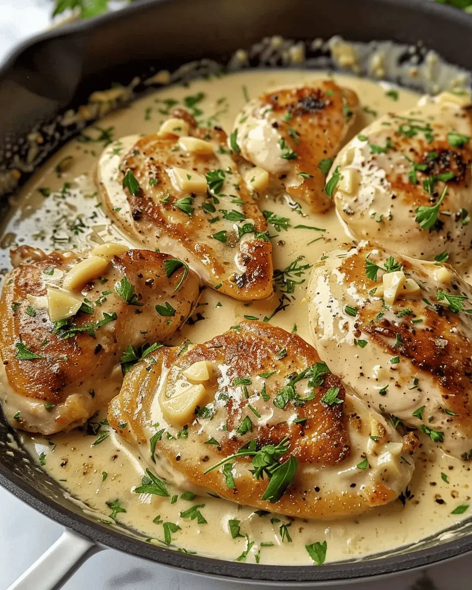 Creamy Garlic Chicken with Turkey Bacon: A Comforting Delight