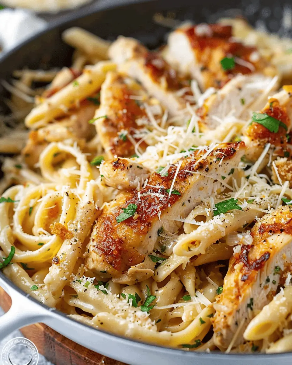 One Pot Garlic Parmesan Chicken Pasta: Easy Weeknight Delight
