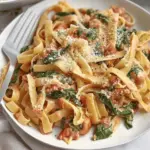 Creamy Spinach Tomato Pasta