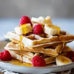 Waffle with Banana and Honey