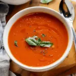 Tomato Soup with Roasted Red Peppers