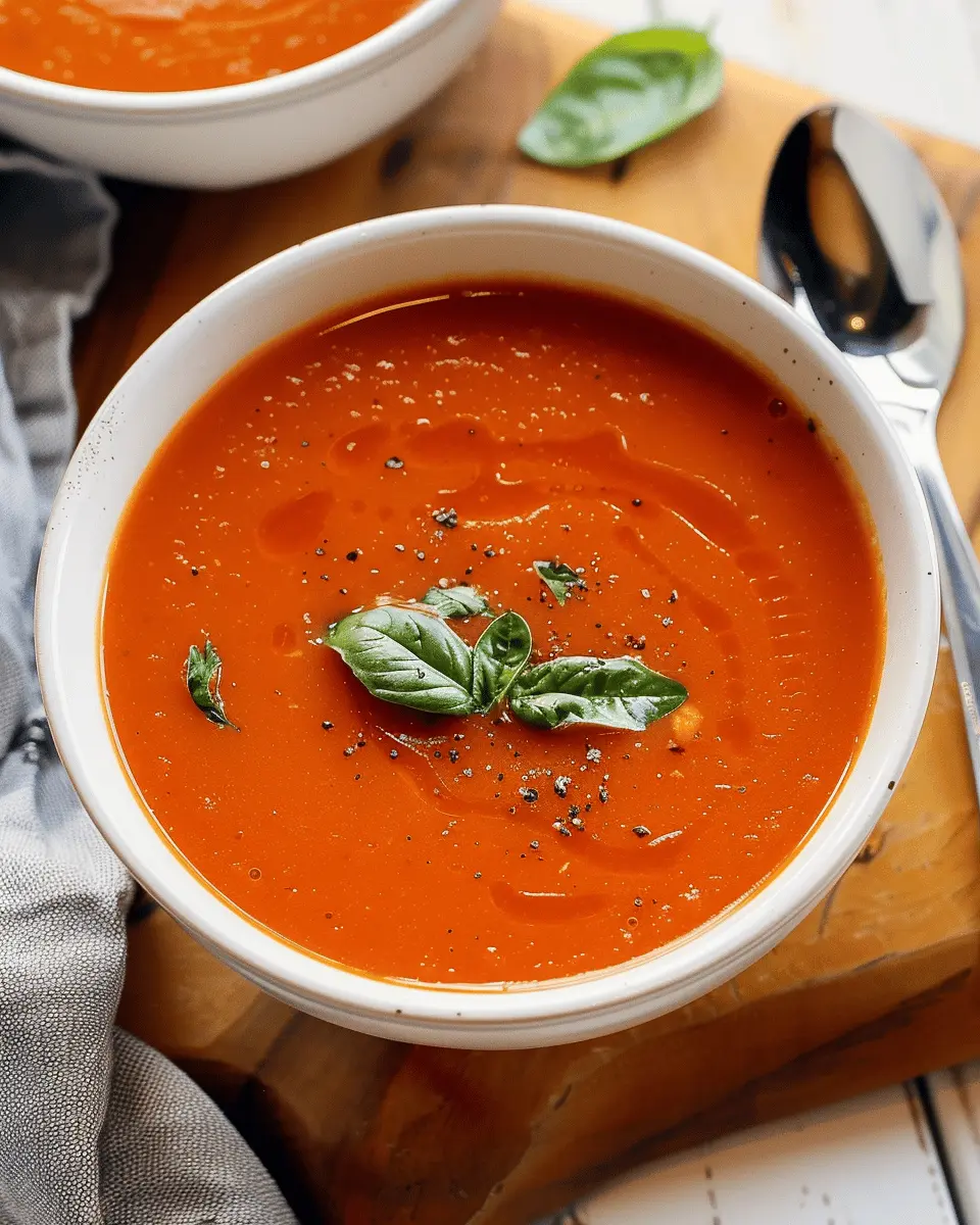 Tomato Soup with Roasted Red Peppers: The Best Comfort Food