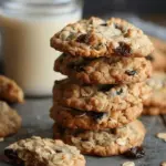 Chewy Oatmeal Raisin Cookies