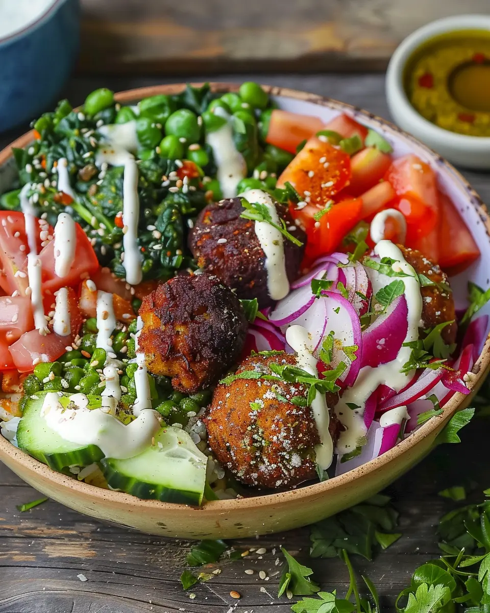 Loaded Mediterranean Falafel Bowl: A Healthy and Flavorful Delight