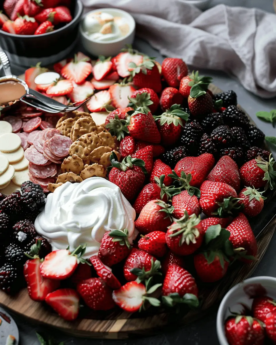 Strawberries & Cream Dessert Charcuterie Board: An Indulgent Delight