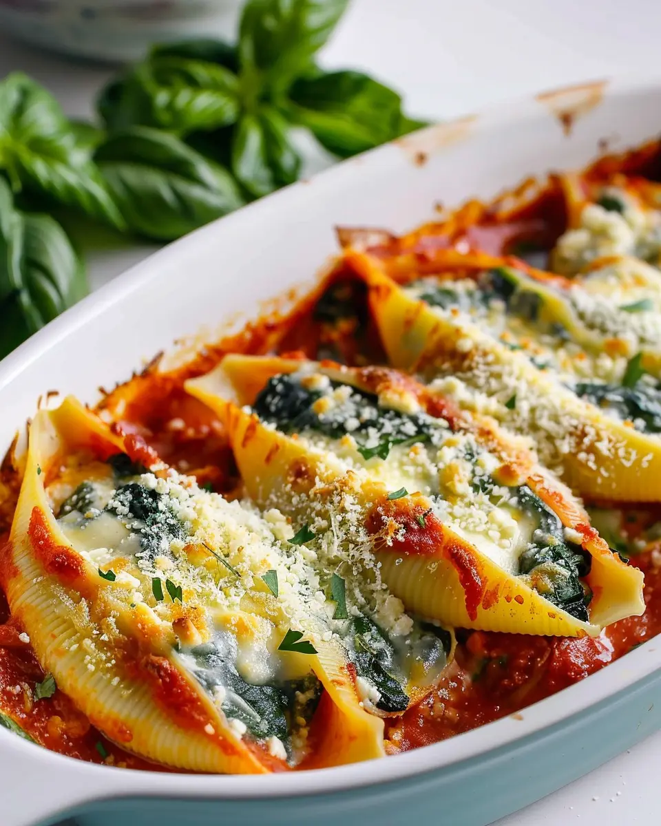 Easy Spinach and Ricotta Stuffed Shells for a Healthy Veggie Dinner