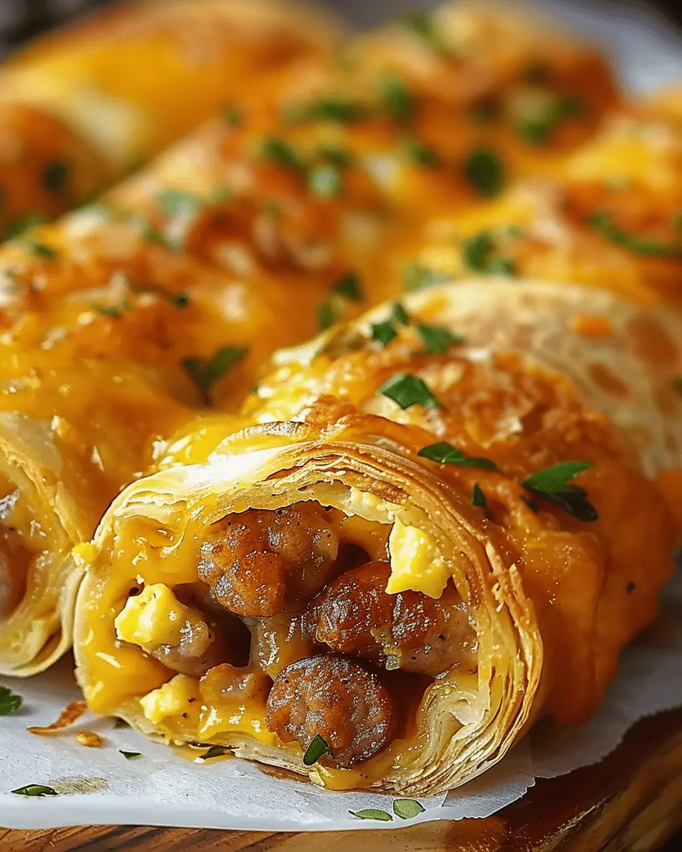 Easy Sausage Egg Cheese Roll-Ups: A Healthy Breakfast Delight
